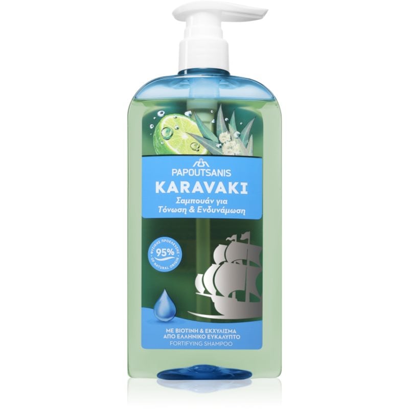 PAPOUTSANIS Karavaki Tonic & Strength шампоан За коса