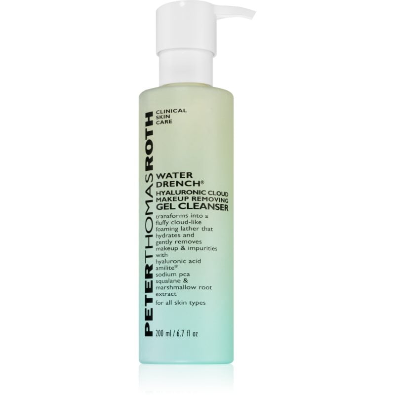 Peter Thomas Roth Water Drench Hyaluronic Cloud Gel Cleanser почистващ и премахващ грима гел
