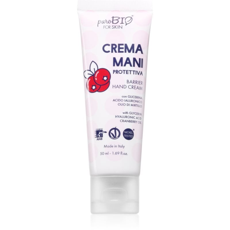 puroBIO Cosmetics Barrier Hand Cream защитен крем за ръце