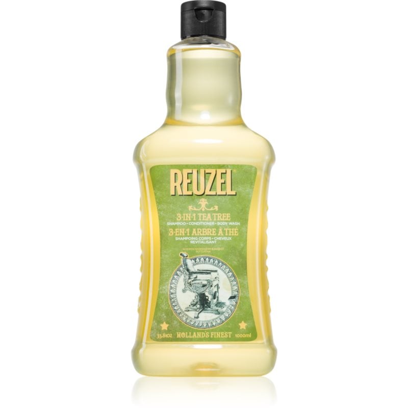 Reuzel Tea Tree 3 в 1 шампоан, балсам и душ гел за мъже