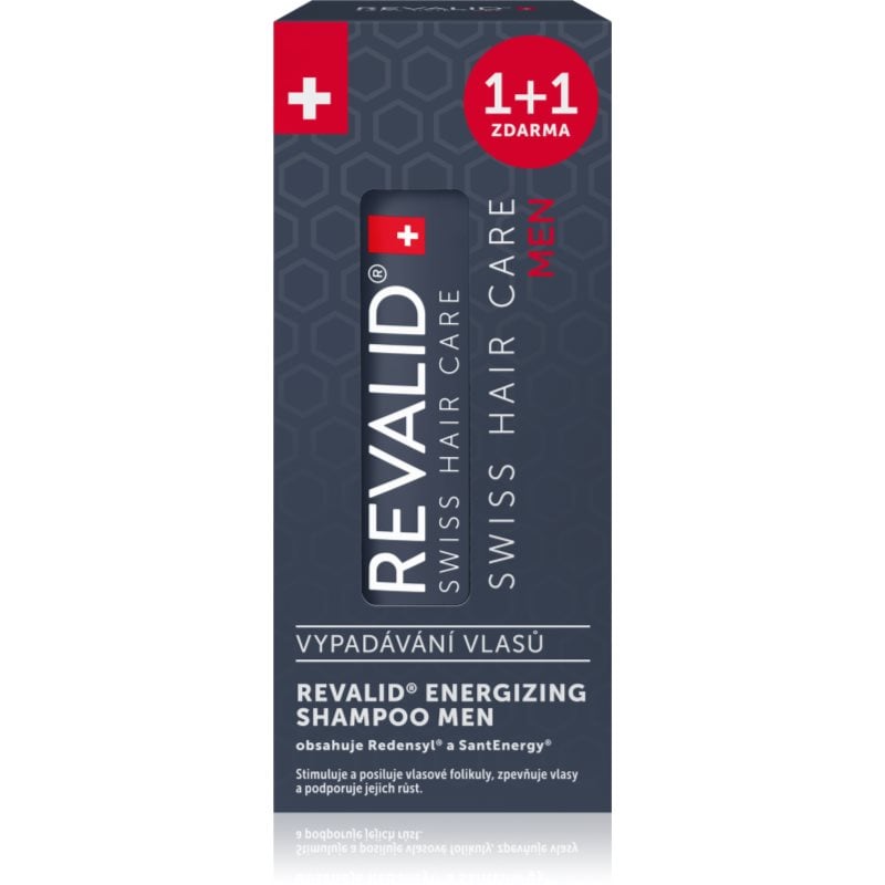 Revalid Energizing Shampoo Men енергизиращ шампоан против косопад за мъже 2x