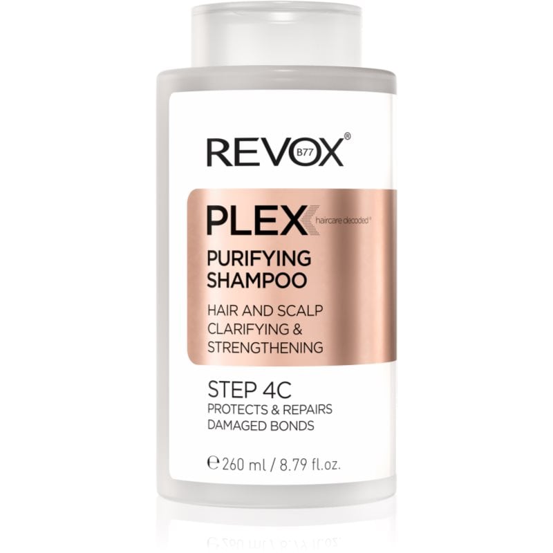 Revox B77 PLEX Purifying Shampoo. Step 4C почистващ шампоан за укрепване на увредената коса