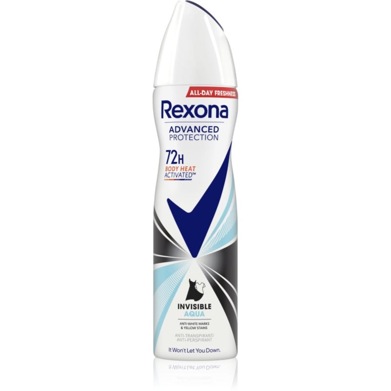 Rexona Advanced Protection Invisible Aqua дезодорант в спрей срещу бели и жълти петна Aqua