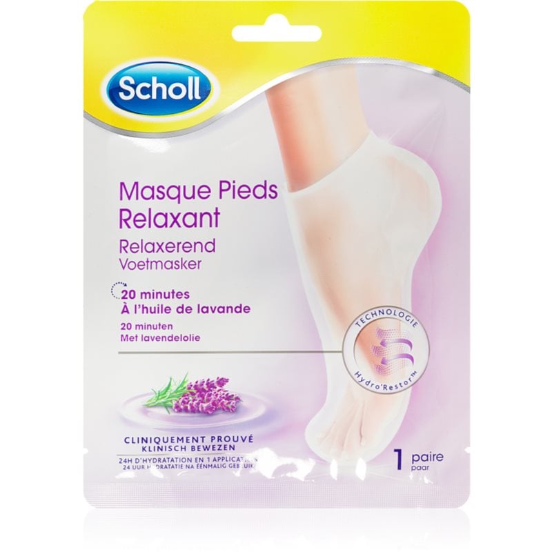 Scholl Pedimask™ Lavender регенерираща маска за ходила под формата на чорапи 1 чифт
