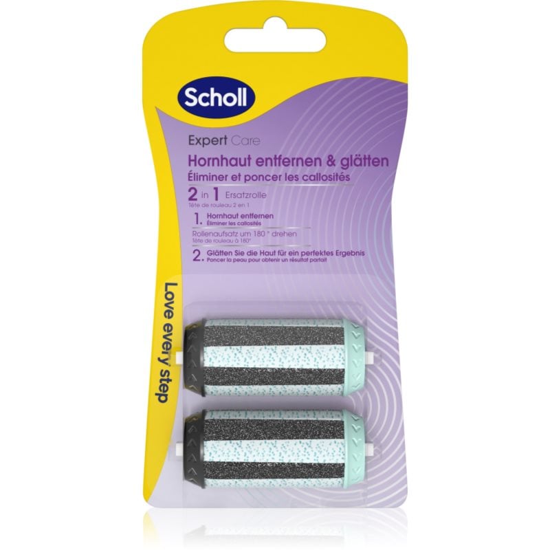 Scholl Expert Care File & Smooth резервни галви за електрическа пила за пети 2 в 1 2 бр.