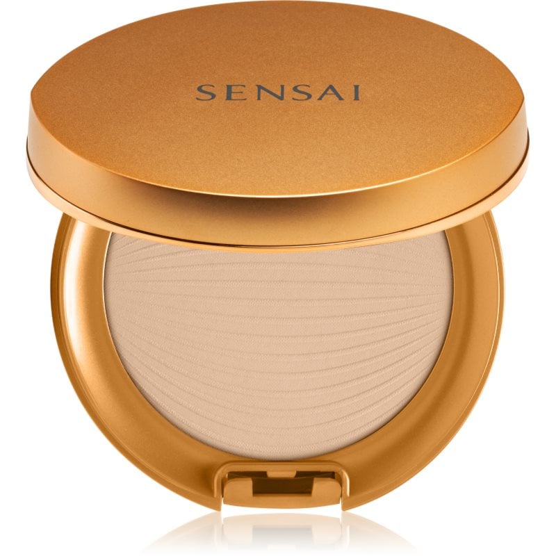 Sensai Silky Bronze Natural Veil Compact компактна пудра за освежаване и изглаждане на кожата цвят SC01 Light 8,5 гр.