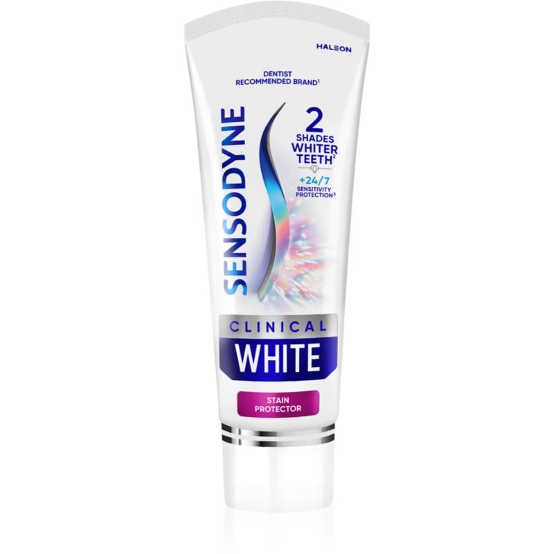 Sensodyne Clinical White Stain Protector избелваща паста за зъби