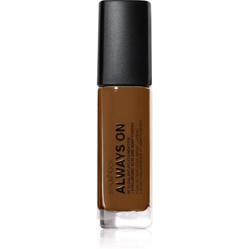 Smashbox Always On Skin Balancing Foundation дълготраен фон дьо тен цвят D10N - LEVEL-ONE DARK WITH A NEUTRAL UNDERTONE