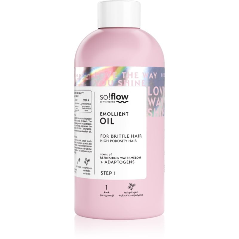 so!flow High Porosity Hair Emollient Oil хидратиращо олио за крехка и стресирана коса