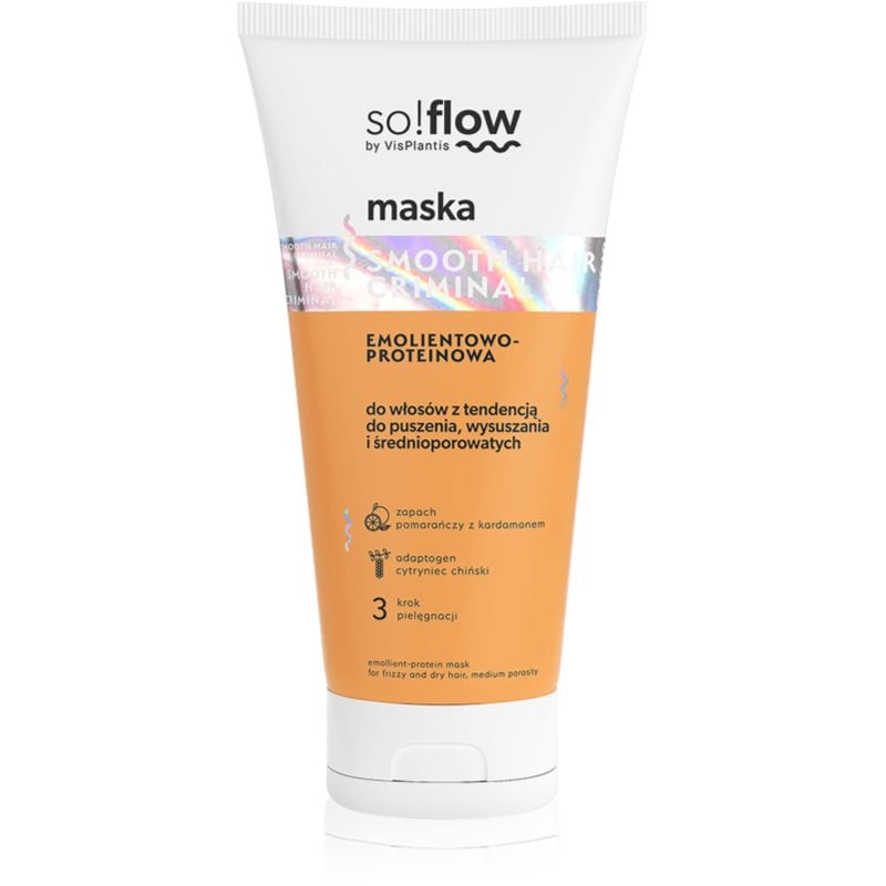 so!flow Frizzy and Dry Hair Protein-Emollient Mask изглаждаща маска против цъфтене
