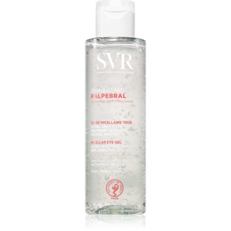 SVR PALPEBRAL Micellar Eye Gel успокояващ мицеларен гел за отстраняване на грим от околоочната зона