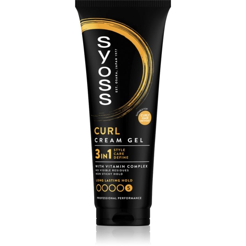Syoss Curl Cream Gel стилизиращ крем за дефиниране на къдрици с гел текстура