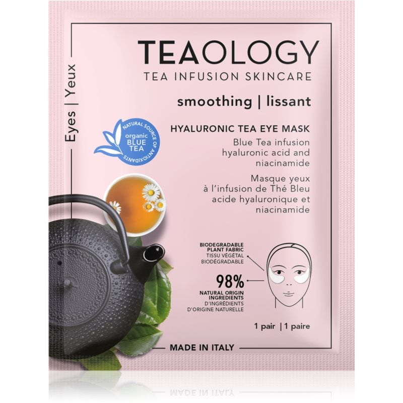 Teaology Face Mask Hyaluronic Eye Mask хиалуронови хидратиращи компреси за околоочната зона