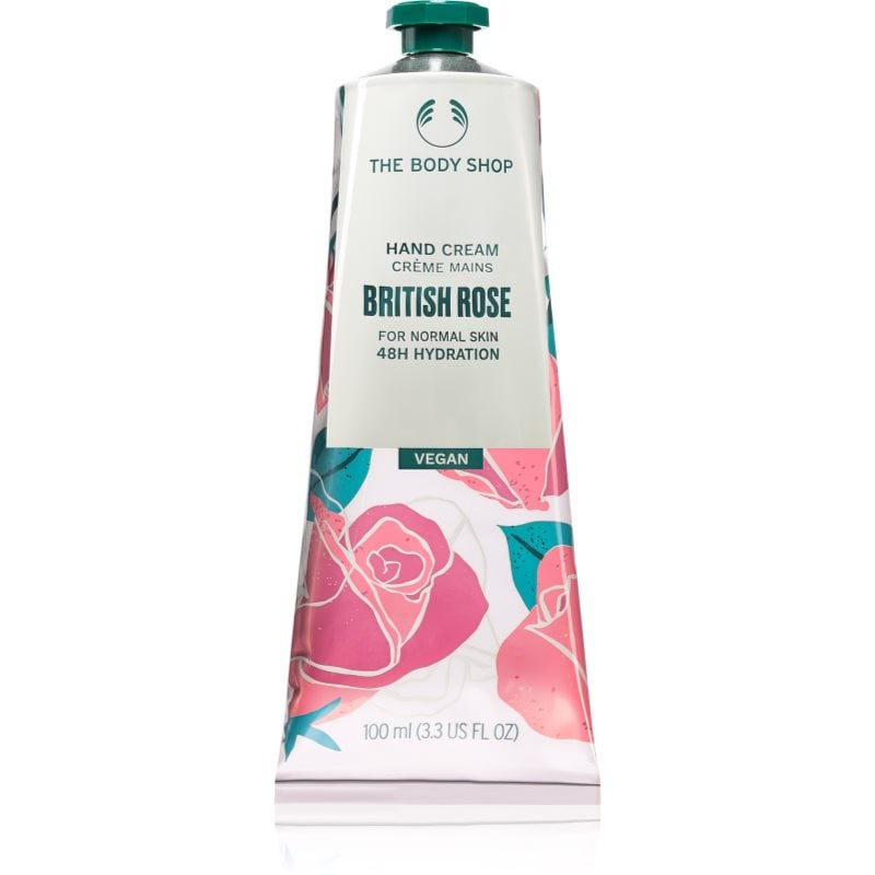 The Body Shop British Rose Hand Cream хидратиращ крем за ръце