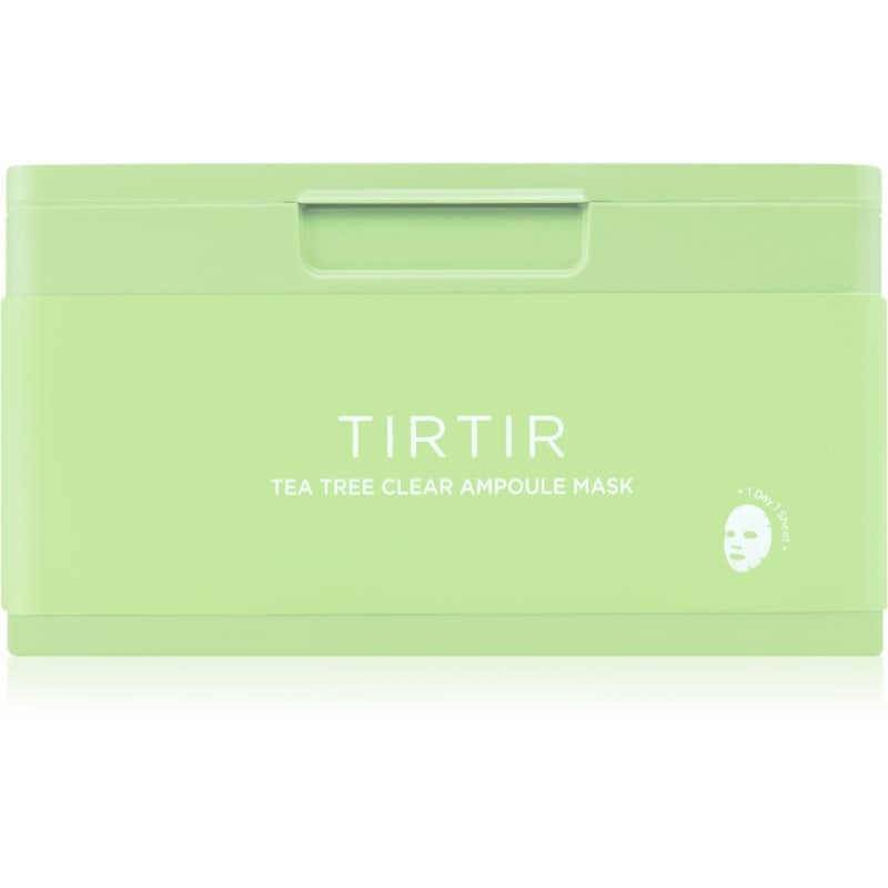 TIRTIR Ampoule Mask Tea Tree Clear успокояваща платнена маска за проблемна кожа 30 бр.