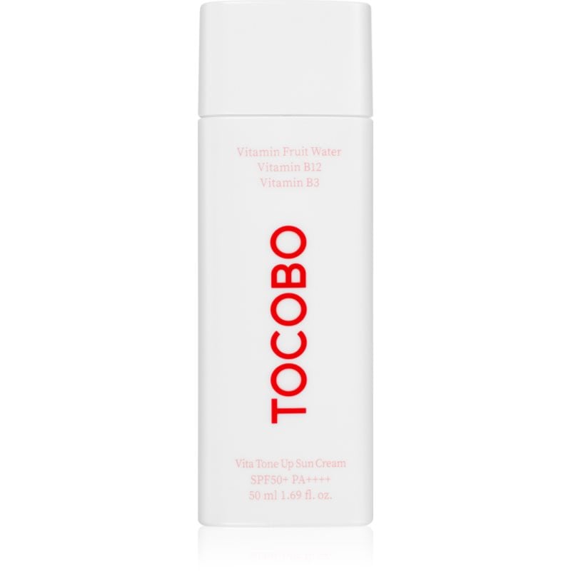 TOCOBO Vita Tone Up Sun Cream лек защитен гел-крем да уеднакви цвета на кожата SPF 50+