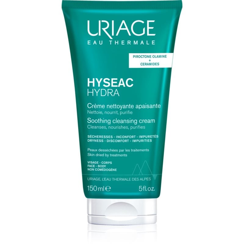 Uriage Hyseac Hydra Soothing Cleansing Cream успокояващ почистващ крем за кожа с несъвършенства