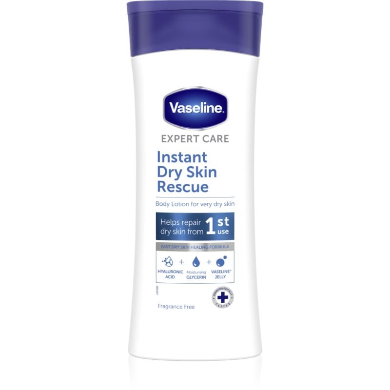 Vaseline Dry Skin Rescue тоалетно мляко за тяло за суха кожа