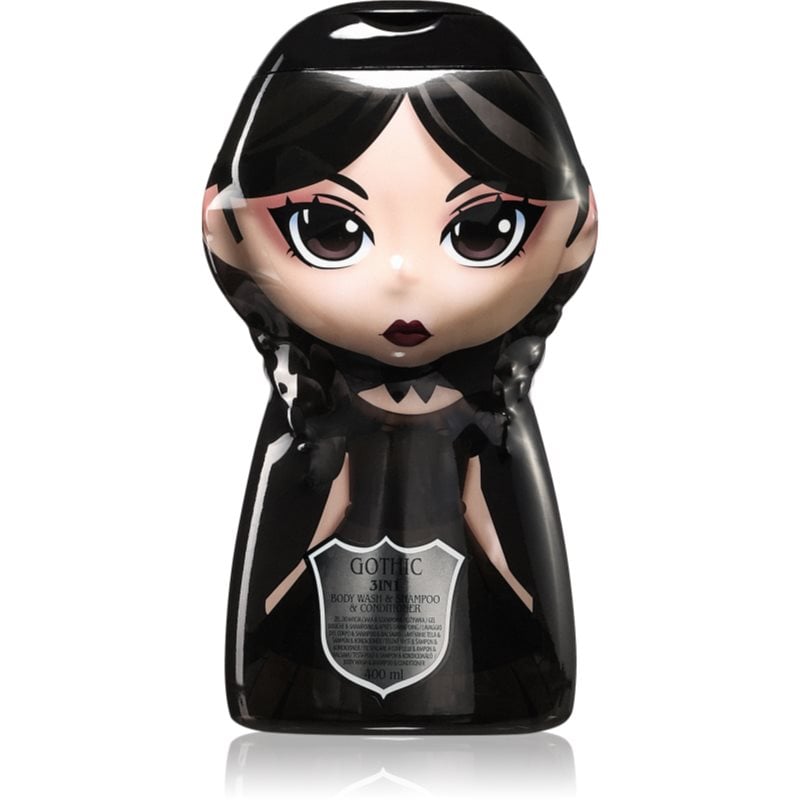 Wednesday Gothic Macabre шампоан, балсам и душ гел 3 в 1 за деца Raspberry