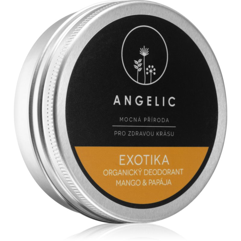 Angelic Angelic Organic deodorant "Exotica" Mango & Papaya крем-дезодорант с БИО качество - Унисекс парфюм 50мл - Сравни цени от 1 магазин с безплатна доставка