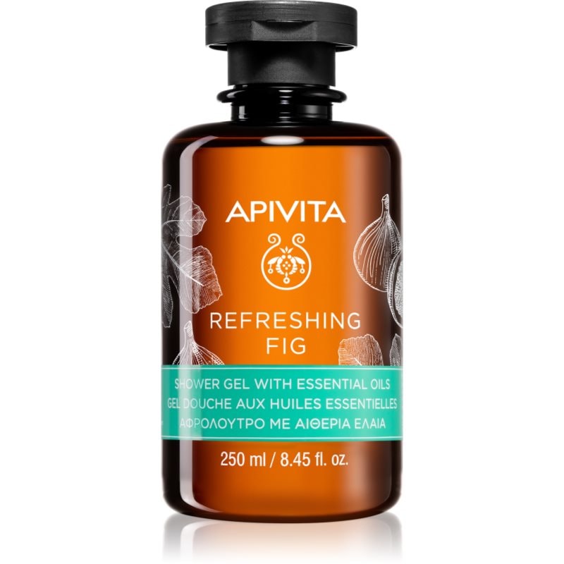 Apivita Apivita Refreshing Fig Shower Gel освежаващ душ гел с есенциални масла - Унисекс парфюм 250мл - Сравни цени от 1 магазин с безплатна доставка