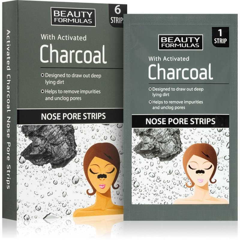 Beauty Formulas Beauty Formulas Charcoal почистваща лепенка за запушени пори по носа 6 бр. - Унисекс парфюм - Сравни цени от 1 магазин с безплатна доставка