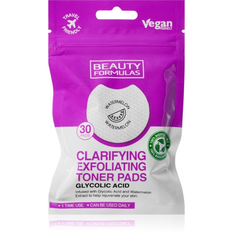 Beauty Formulas Glycolic Acid тампони за почистване на грим 30 бр. - Грижа за лице - Сравни цени от 1 магазин с безплатна доставка