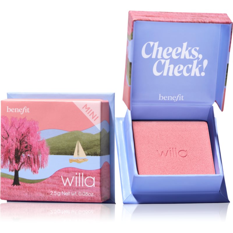 Benefit Willa WANDERful World Mini руж - пудра цвят Soft neutral-rose 2.5 гр. - Грим - Сравни цени от 1 магазин с безплатна доставка