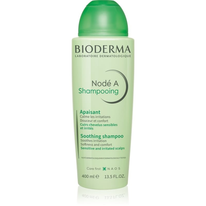 Bioderma Bioderma Nodé A Shampooning успокояващ шампоан за чувствителна кожа на скалпа - Унисекс парфюм 400мл - Сравни цени от 1 магазин с безплатна доставка