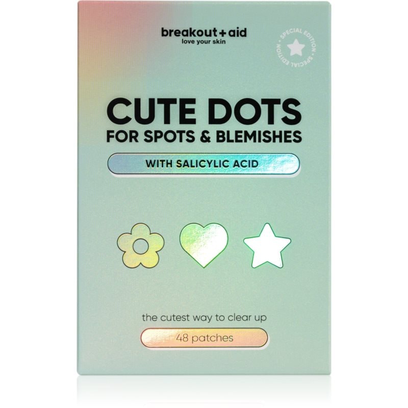 breakout + aid breakout + aid Cute Dots For Spots and Blemishes локална грижа против акне със салицилова киселина 48 бр. - Унисекс парфюм - Сравни цени от 1 магазин с безплатна доставка
