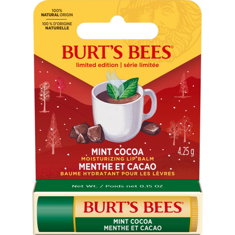 Burt’s Bees Burt’s Bees Festive хидратиращ балсам за устни вкус Mint Cocoa 4,25 гр. - Унисекс парфюм 25мл - Сравни цени от 1 магазин с безплатна доставка