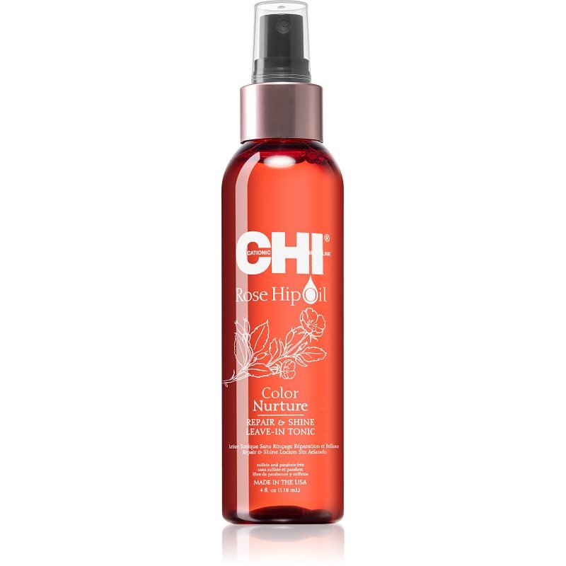CHI Rose Hip Oil Repair and Shine Leave-in тоник за ядисана и увредена коса - Грижа за коса - Сравни цени от 1 магазин с безплатна доставка