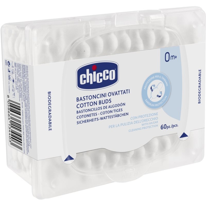 Chicco Chicco Cotton Buds клечки за уши за деца 60 бр. - Унисекс парфюм  - Сравни цени от 1 магазин с безплатна доставка