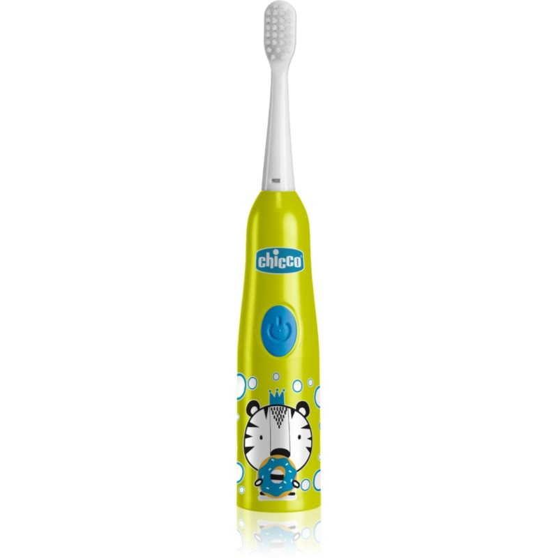 Chicco Chicco Electric Toothbrush 3y+ детска електрическа четка за зъби със сменяеми батерии Tiger 1 бр. - Унисекс парфюм - Сравни цени от 1 магазин с безплатна доставка