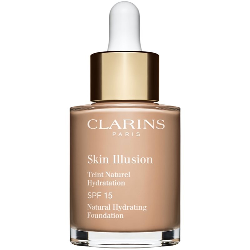 Clarins Skin Illusion Natural Hydrating Foundation озаряващ хидратиращ фон дьо тен SPF 15 цвят 109C Wheat - Грим - Сравни цени от 1 магазин с безплатна доставка