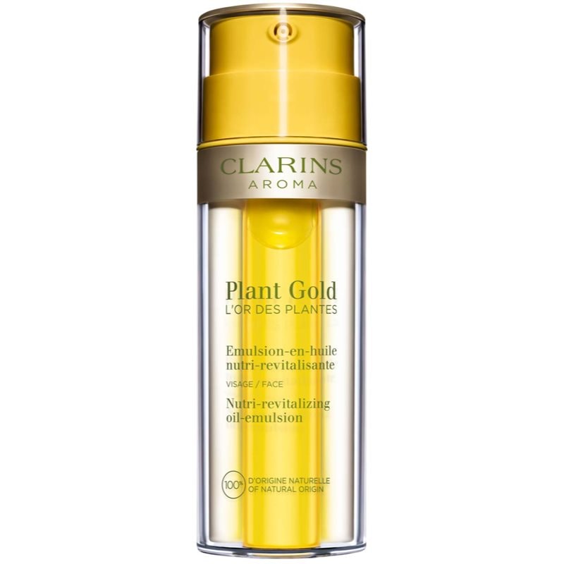 Clarins Plant Gold Nutri-Revitalizing Oil-Emulsion подхранващо олио за лице 2 в 1 - Грижа за лице - Сравни цени от 1 магазин с безплатна доставка