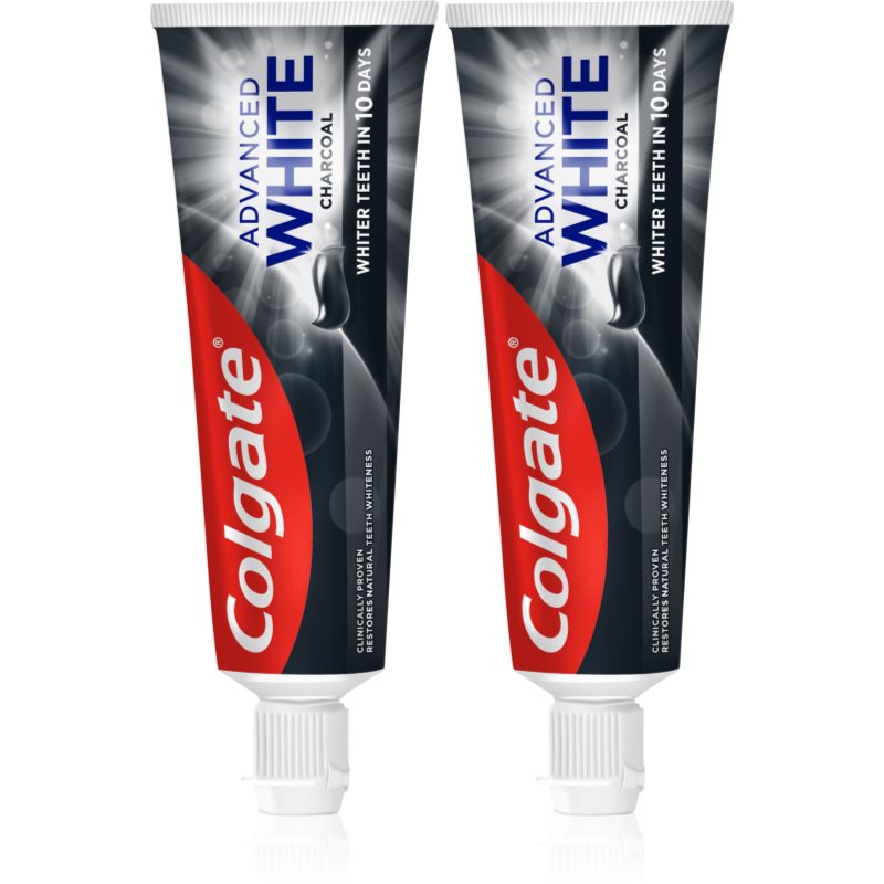 Colgate Colgate Advanced White Charcoal избелваща паста за зъби с активен въглен 2x - Унисекс парфюм 75мл - Сравни цени от 1 магазин с безплатна доставка