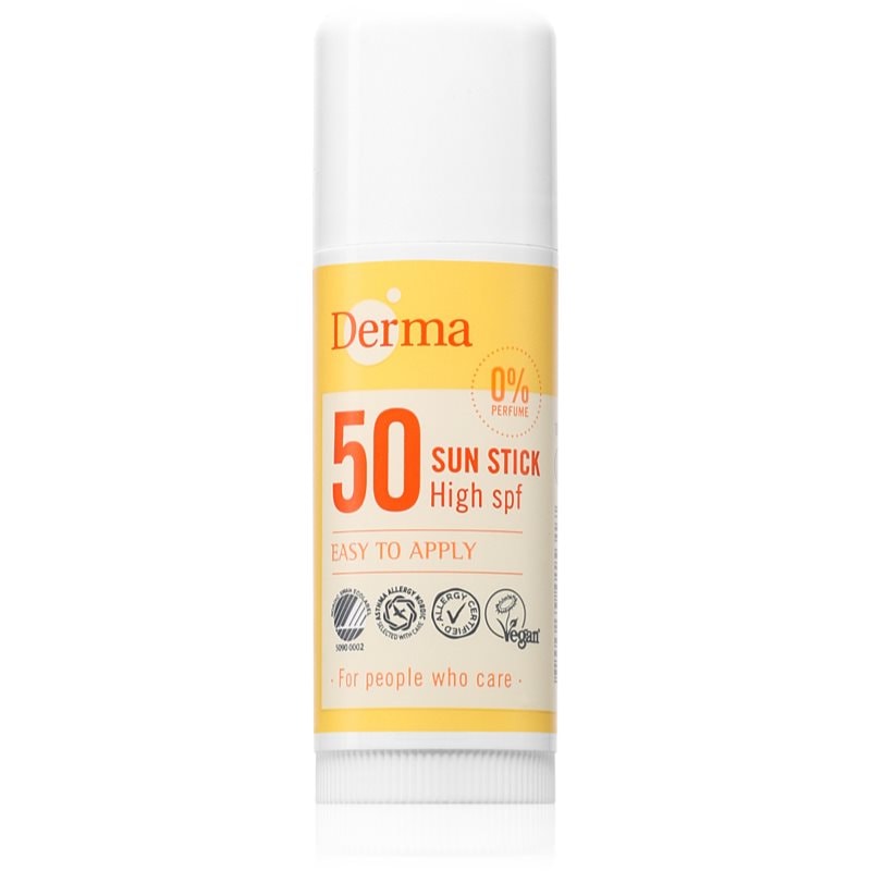 Derma Sun Stick слънцезащитен крем в стик SPF 50 - Грижа за тяло - Сравни цени от 1 магазин с безплатна доставка