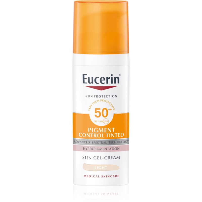 Eucerin Sun Pigment Control Tinted грижа-защита срещу хиперпигментация на кожата SPF 50+ цвят Light - Грижа за тяло - Сравни цени от 1 магазин с безплатна доставка