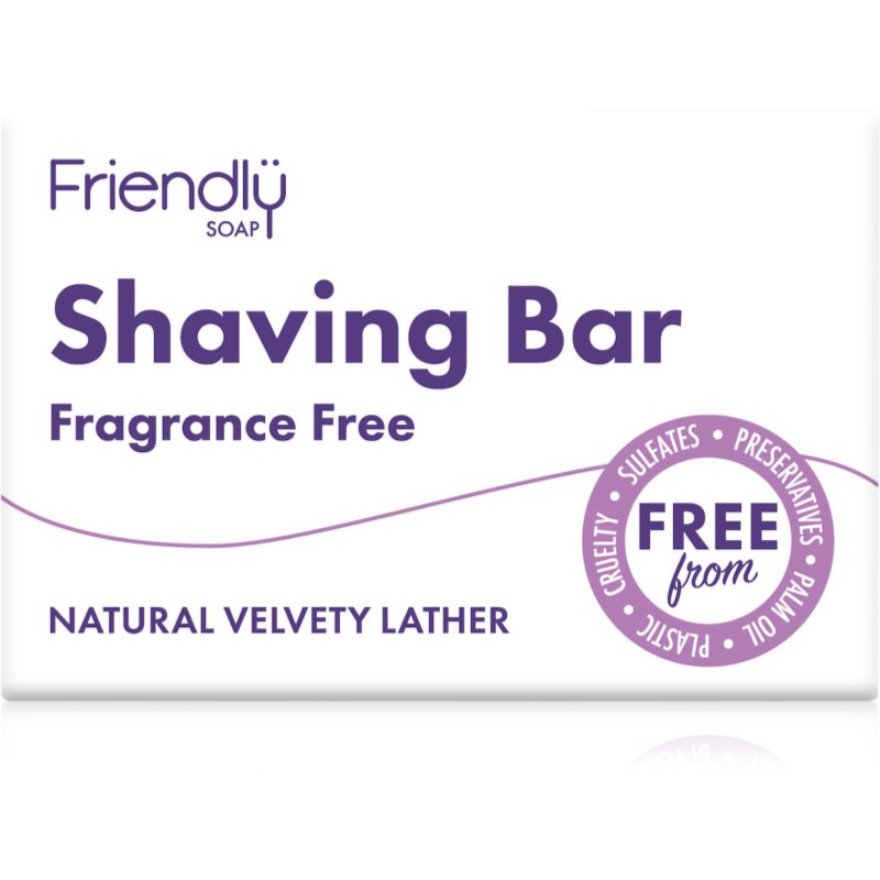 Friendly Soap Shaving Bar Fragrance Free натурален сапун бръснене без 95 гр. Parfum - Грижа за тяло - Сравни цени от 1 магазин с безплатна доставка
