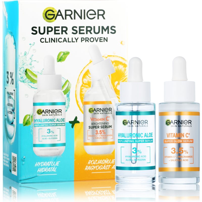 Garnier Garnier Skin Naturals серум за лице подаръчен комплект Komplekt - Унисекс парфюм  - Сравни цени от 1 магазин с безплатна доставка