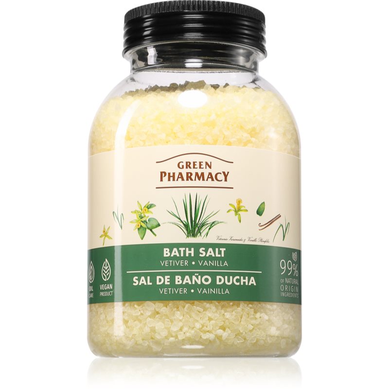 Green Pharmacy Vetiver & Vanilla Bath Salt сол за релаксираща вана 1000 гр. - Грижа за тяло - Сравни цени от 1 магазин с безплатна доставка