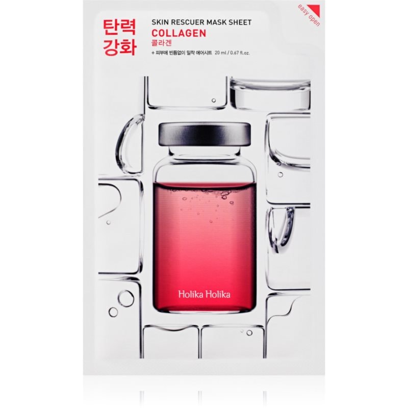 Holika Holika Skin Rescuer Collagen платнена маска със стягащ ефект с колаген - Грижа за лице - Сравни цени от 1 магазин с безплатна доставка