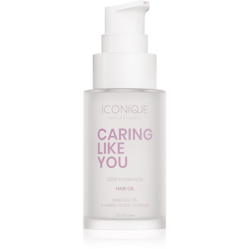 ICONIQUE Professional CARING LIKE YOU Deep Hydration хидратиращо олио за суха и увредена коса - Грижа за коса - Сравни цени от 1 магазин с безплатна доставка