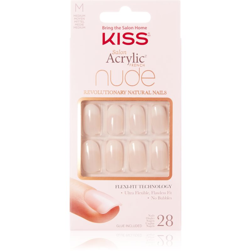 KISS Nude Nails Graceful Изкуствени нокти медиум 28 бр. - Грим - Сравни цени от 1 магазин с безплатна доставка