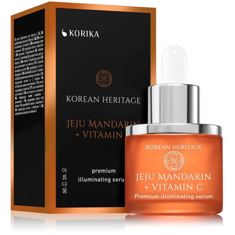 KORIKA Korean Heritage Jeju Mandarin + Vitamin C Premium Illuminating Serum серум за лице (озаряващ) с витамин С - Грижа за лице - Сравни цени от 1 магазин с безплатна доставка