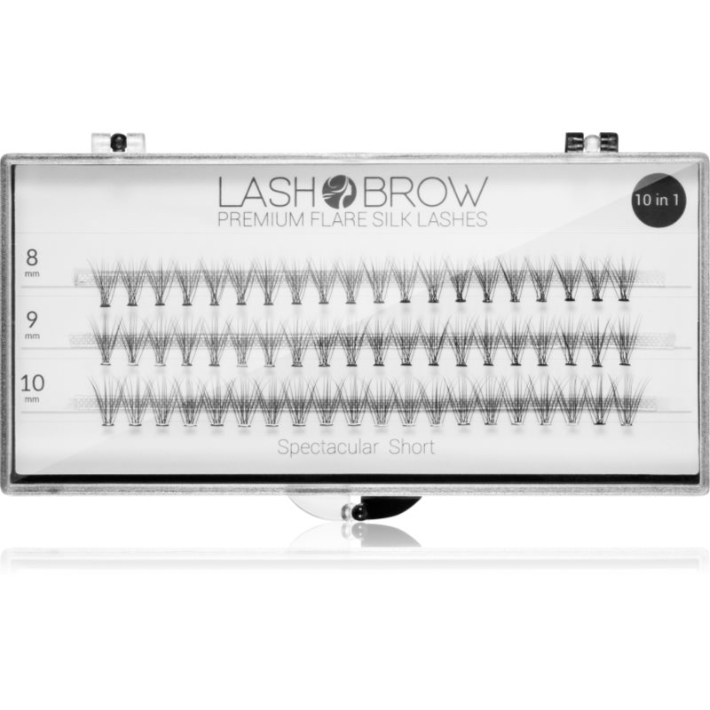 Lash Brow Premium Flare Silk Lashes изкуствени мигли Spectacular Short 1 бр. - Грим - Сравни цени от 1 магазин с безплатна доставка