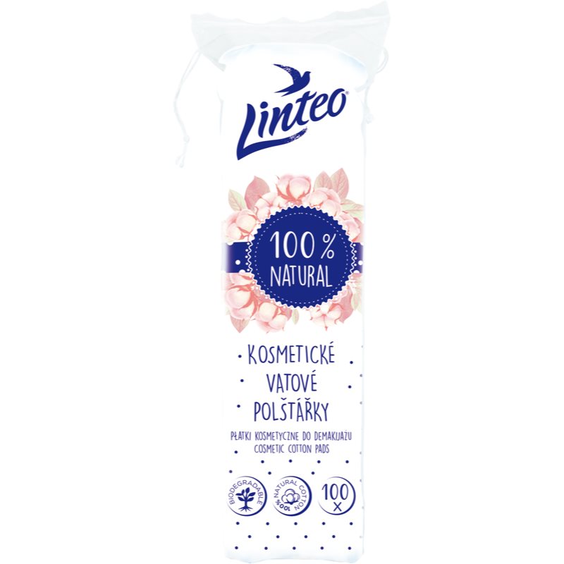 Linteo Natural Cotton Pads памучни подложки 100 бр. - Грижа за лице - Сравни цени от 1 магазин с безплатна доставка