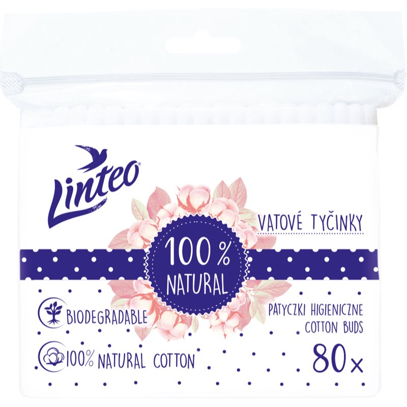 Linteo Natural Cotton Buds клечки за уши в пликче 80 бр. - Грижа за лице - Сравни цени от 1 магазин с безплатна доставка