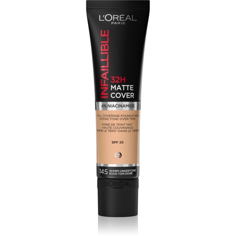 L’Oréal Paris Infallible 32H Matte Cover дълготраен матиращ фон дьо тен SPF 25 - Грим - Сравни цени от 1 магазин с безплатна доставка